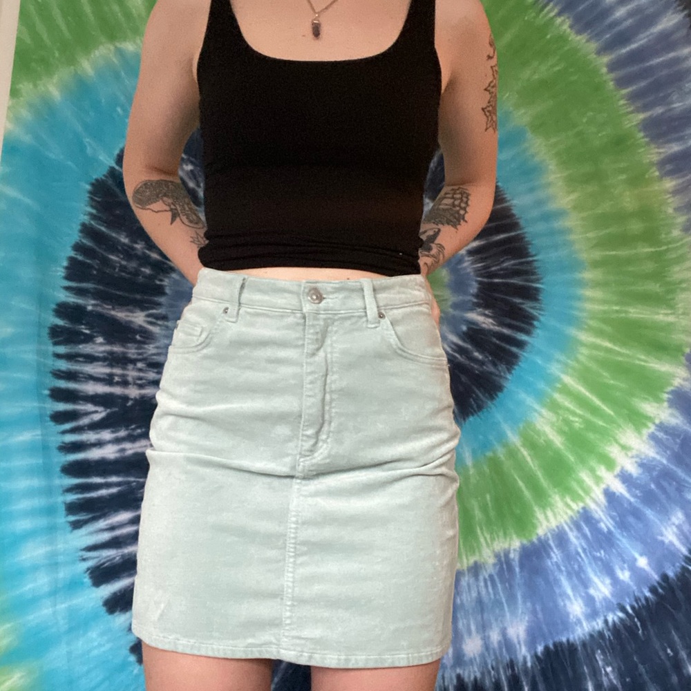 H&M velvet skirt